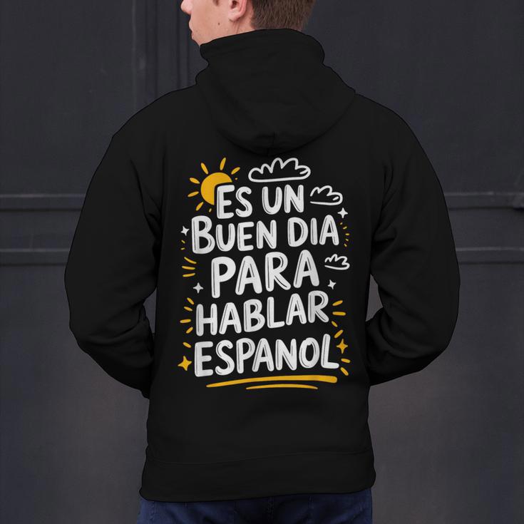 Bilingual Teacher Maestra Spanish Teacher Men's Hoodie Back Print, gift for family, gift for coworker Bilingual Teacher Maestra Spanish Teacher Men's Hoodie Back Print, gift for family, gift for coworker