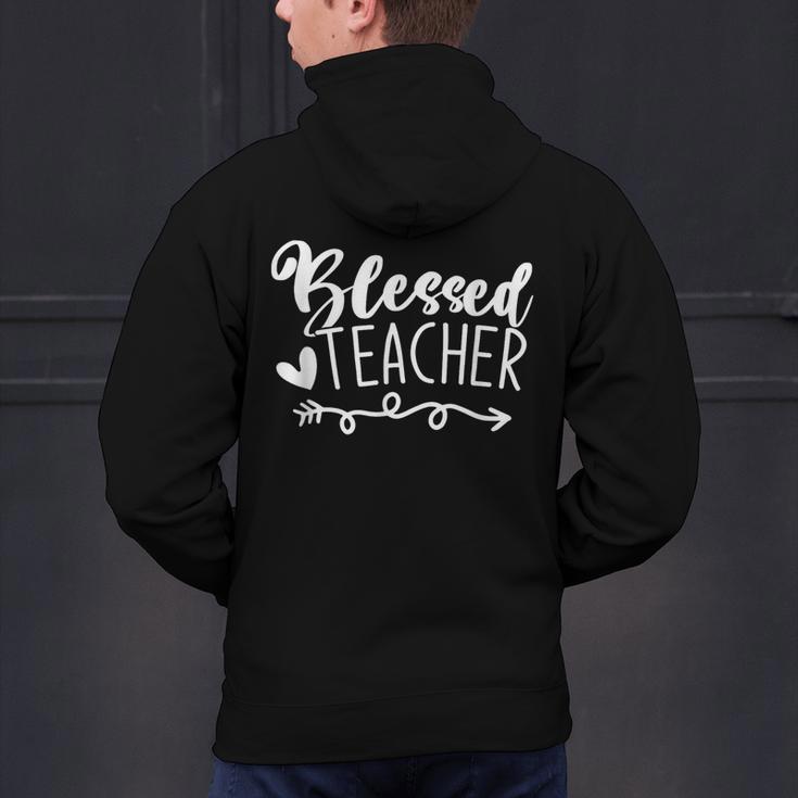 Blessed Teacher For Men Women Kids Men's Hoodie Back Print, gift for family, gift for coworker Blessed Teacher For Men Women Kids Men's Hoodie Back Print, gift for family, gift for coworker