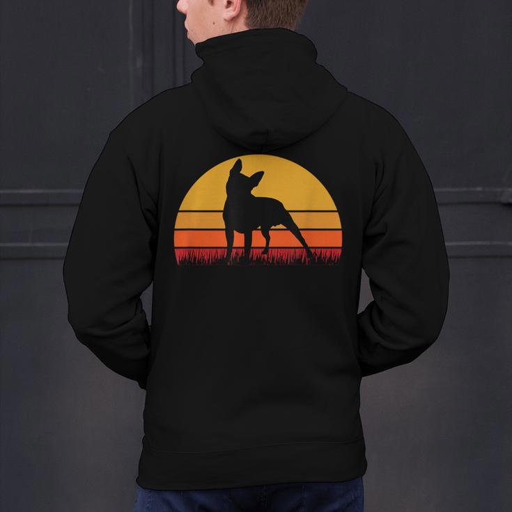 Boston Terrier Bostie Sunset Retro Dog Pet Mom Dad Men's Hoodie Back Print, Boston Terrier Mom Hoodies, Boston Terrier Dad Hoodies, gift for family, gift for coworker