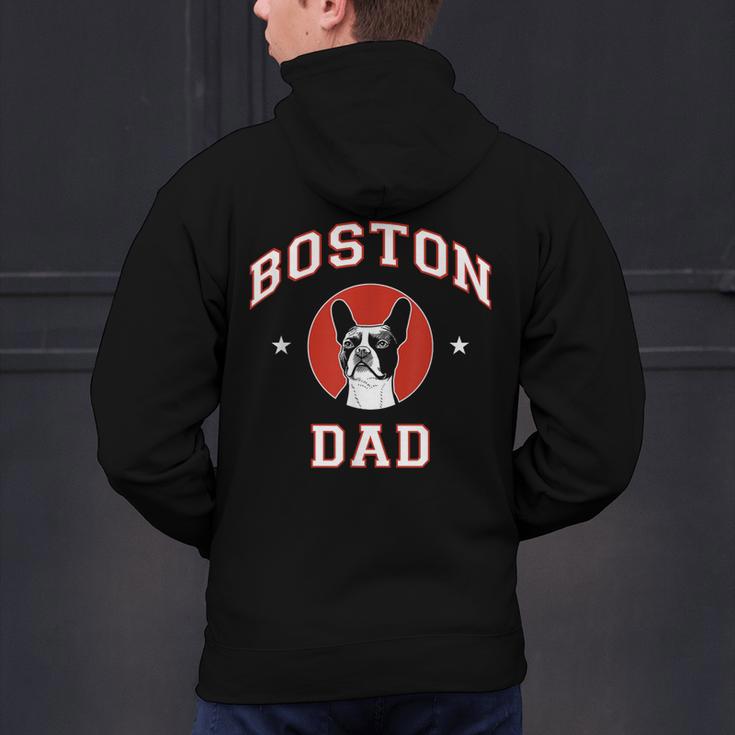 Boston Terrier Dad Dog Father For Men Women Kids Men's Hoodie Back Print, Boston Terrier Dad Hoodies, gift for family, gift for coworker