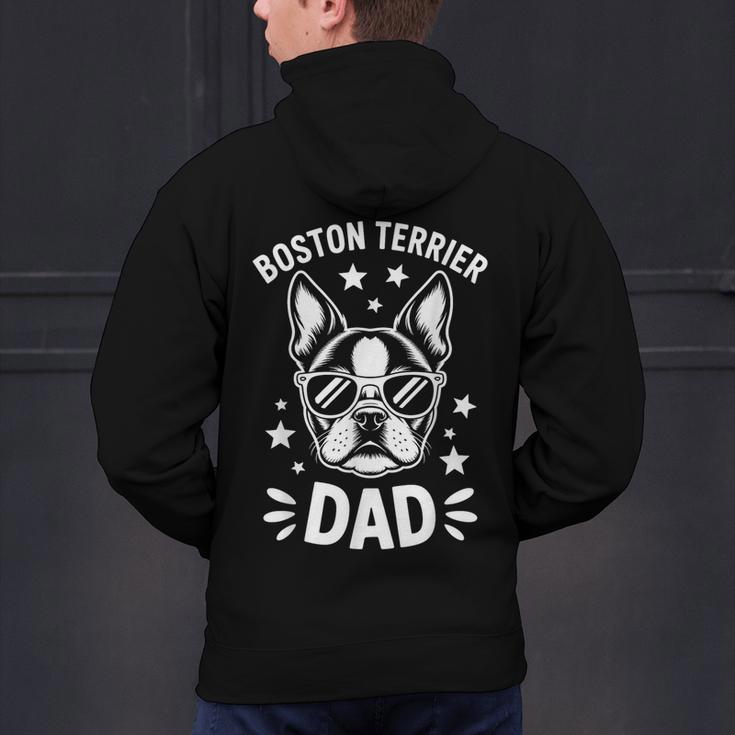 Boston Terrier Dad Boston Terrier Men's Hoodie Back Print, Boston Terrier Dad Hoodies, gift for family, gift for coworker