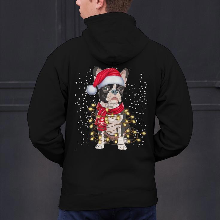 Boston Terrier Dog Ugly Christmas Dog Xmas For Men Women Kids Men's Hoodie Back Print, Boston Terrier Christmas Hoodies, gift for family, gift for coworker