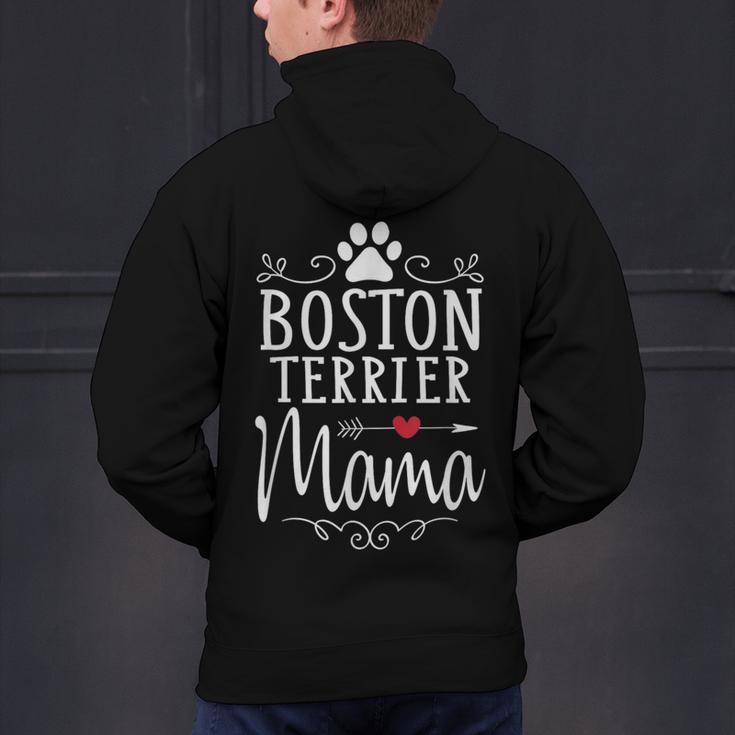 Boston Terrier Mama Boston Terrier Lover Shirt Men's Hoodie Back Print, gift for family, gift for coworker