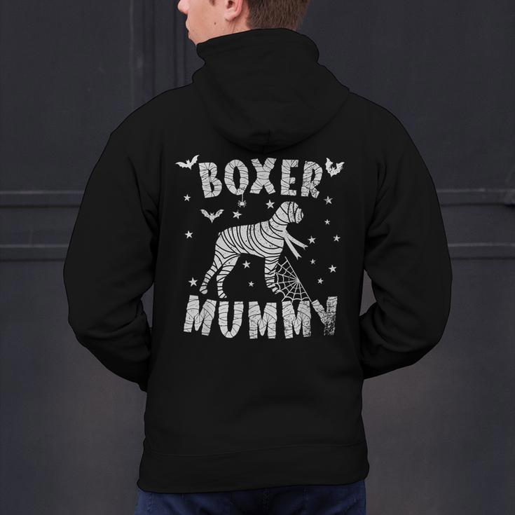 Boxer Dog Mama Halloween Men's Hoodie Back Print, gift for family, gift for coworker