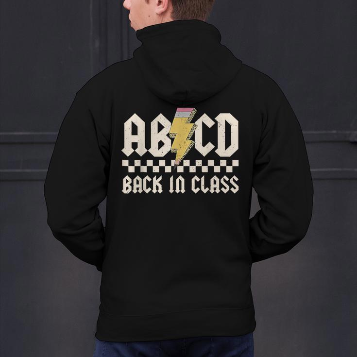 Boys Girls Teachers Rock Back To School ABCD Back In Class Men's Hoodie Back Print, gift for family, gift for coworker Boys Girls Teachers Rock Back To School ABCD Back In Class Men's Hoodie Back Print, gift for family, gift for coworker