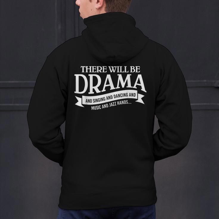 Broadway Actor There Will Be Drama Theater Teacher Men Women Men's Hoodie Back Print, gift for family, gift for coworker Broadway Actor There Will Be Drama Theater Teacher Men Women Men's Hoodie Back Print, gift for family, gift for coworker