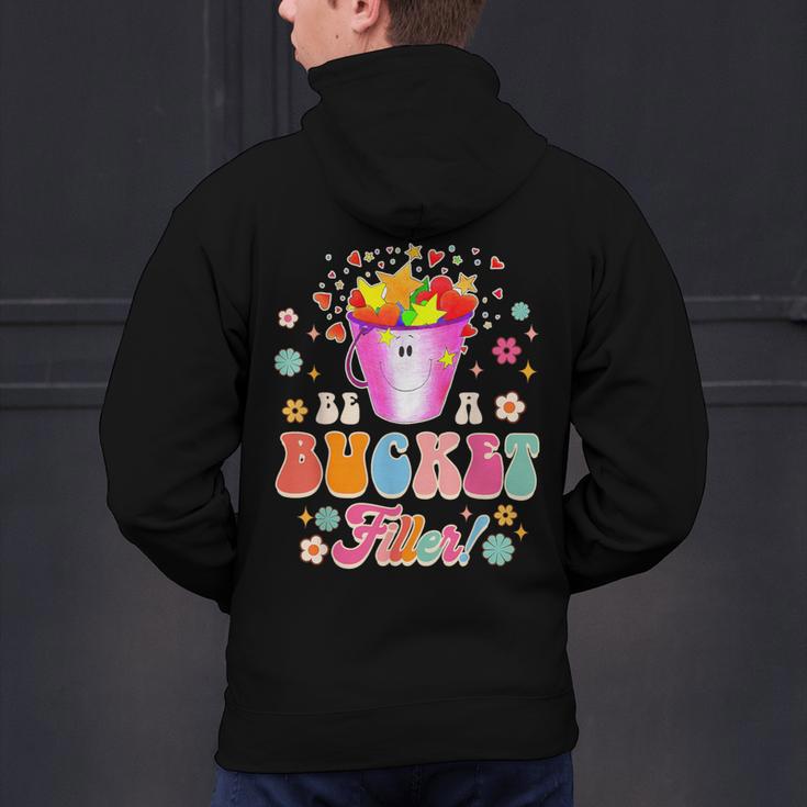 Be A Bucket Filler Teacher Teaching Groovy Back To School For Men Women Men's Hoodie Back Print, Groovy Teacher Hoodies, gift for family, gift for coworker