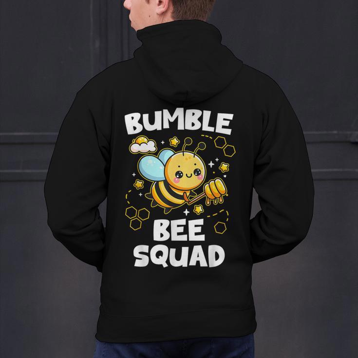 Bumble Bee Squad Honey Bumblebee Teacher Team Group Men's Hoodie Back Print, gift for family, gift for coworker
