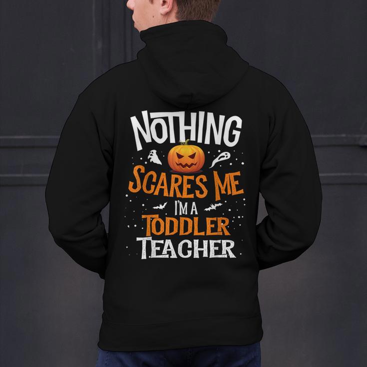 You Cannot Scare Me I'm An Toddler Teacher Halloween Men Women Kids Men's Hoodie Back Print, gift for family, gift for coworker