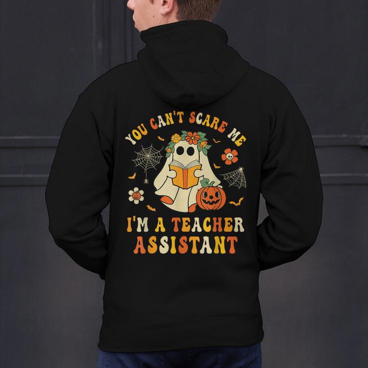 You Can't Scare Me I'm A School Teachers Assistant Halloween Men's Hoodie Back Print, gift for family, gift for coworker You Can't Scare Me I'm A School Teachers Assistant Halloween Men's Hoodie Back Print, gift for family, gift for coworker