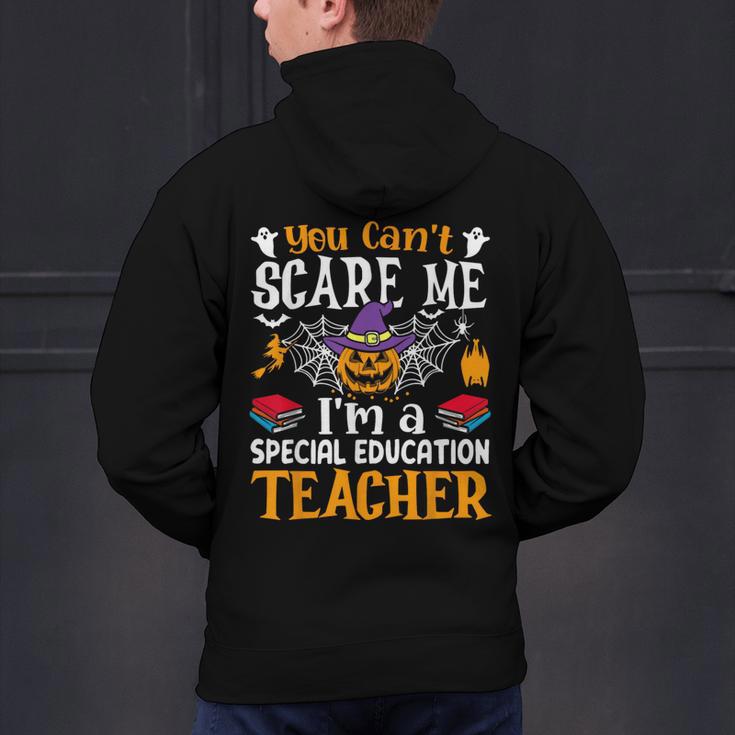 You Can't Scare Me I'm A Special Education Teacher Halloween Men's Hoodie Back Print, gift for family, gift for coworker
