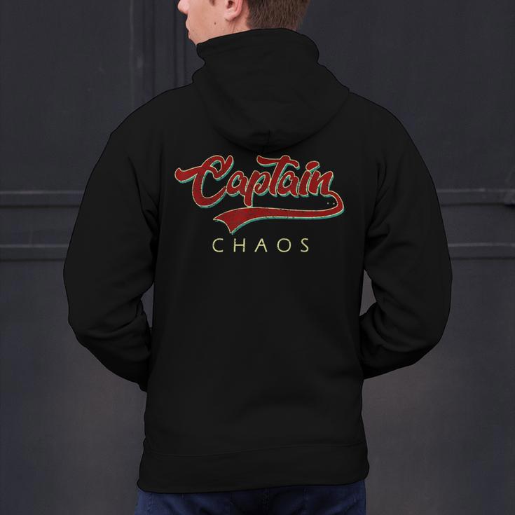 Captain Chaos Shirt For Parent Teacher Or Crazy Child Men's Hoodie Back Print, gift for family, gift for coworker