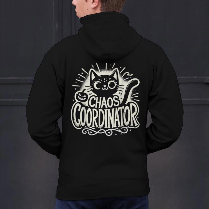 Cat Chaos Coordinator For Women Mom Halloween Teacher Men's Hoodie Back Print, gift for family, gift for coworker Cat Chaos Coordinator For Women Mom Halloween Teacher Men's Hoodie Back Print, gift for family, gift for coworker