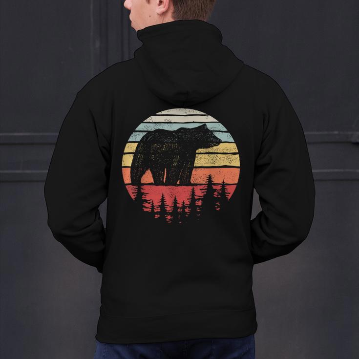 Catch Some Rays Vintage Retro Grizzly Bear Men's Hoodie Back Print, gift for family, gift for coworker
