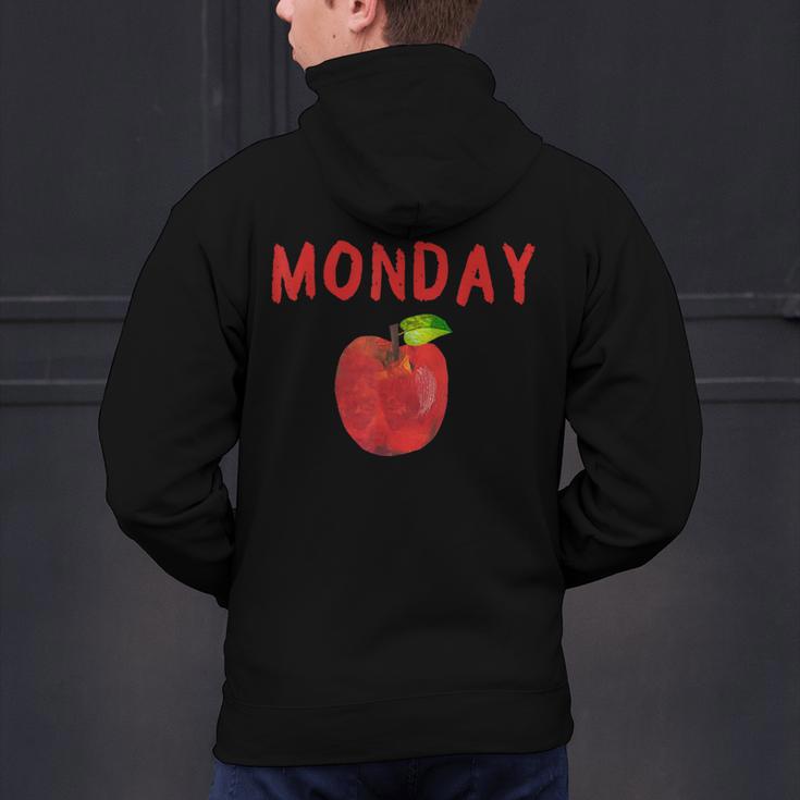 Caterpillar Friday Fruit Kindergarten Teacher Men Women Kids Men's Hoodie Back Print, gift for family, gift for coworker