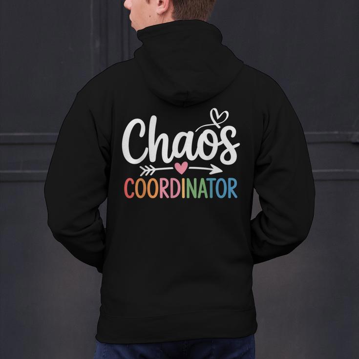 Chaos Coordinator Teacher Student Back To School 2025 Men's Hoodie Back Print, gift for family, gift for coworker