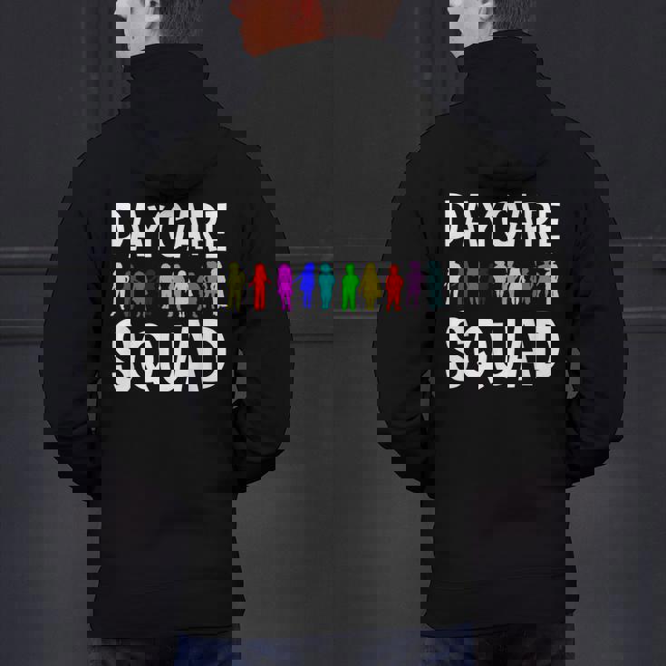 Childcare Daycare Squad Daycare Teacher Men Women Men&#x27;s Hoodie Back Print, gift for family, gift for coworker