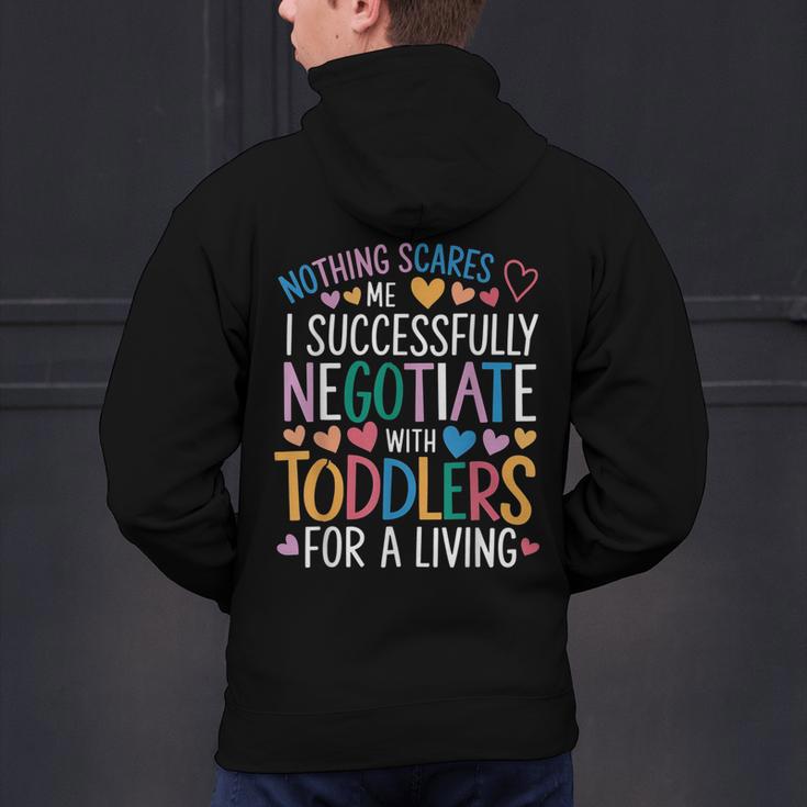 Childcare Teacher Negotiate With Toddlers Daycare Provider Men's Hoodie Back Print, gift for family, gift for coworker Childcare Teacher Negotiate With Toddlers Daycare Provider Men's Hoodie Back Print, gift for family, gift for coworker