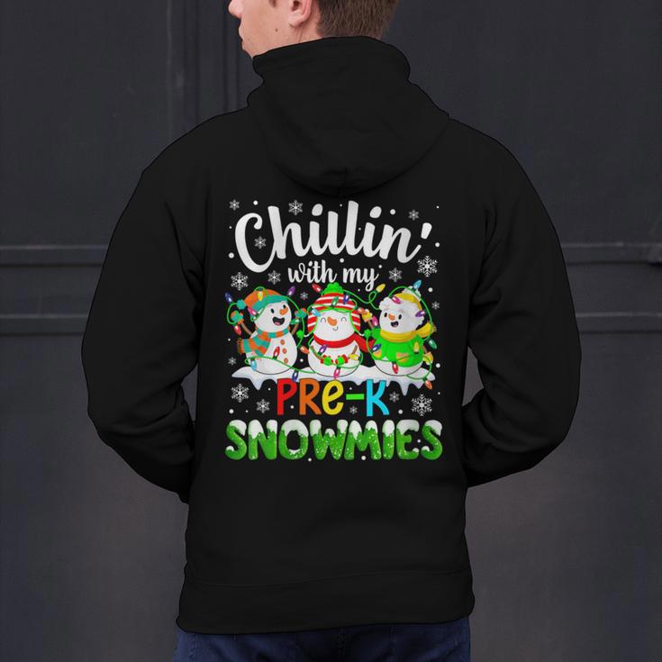 Chillin With My Pre-K Snowmies Christmas Teacher Xmas Men's Hoodie Back Print, gift for family, gift for coworker Chillin With My Pre-K Snowmies Christmas Teacher Xmas Men's Hoodie Back Print, gift for family, gift for coworker