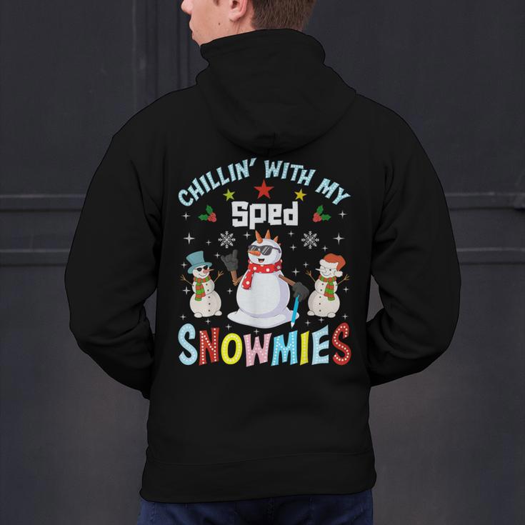 Chillin With My Sped Snowmies Teacher Student Christmas Men's Hoodie Back Print, gift for family, gift for coworker Chillin With My Sped Snowmies Teacher Student Christmas Men's Hoodie Back Print, gift for family, gift for coworker