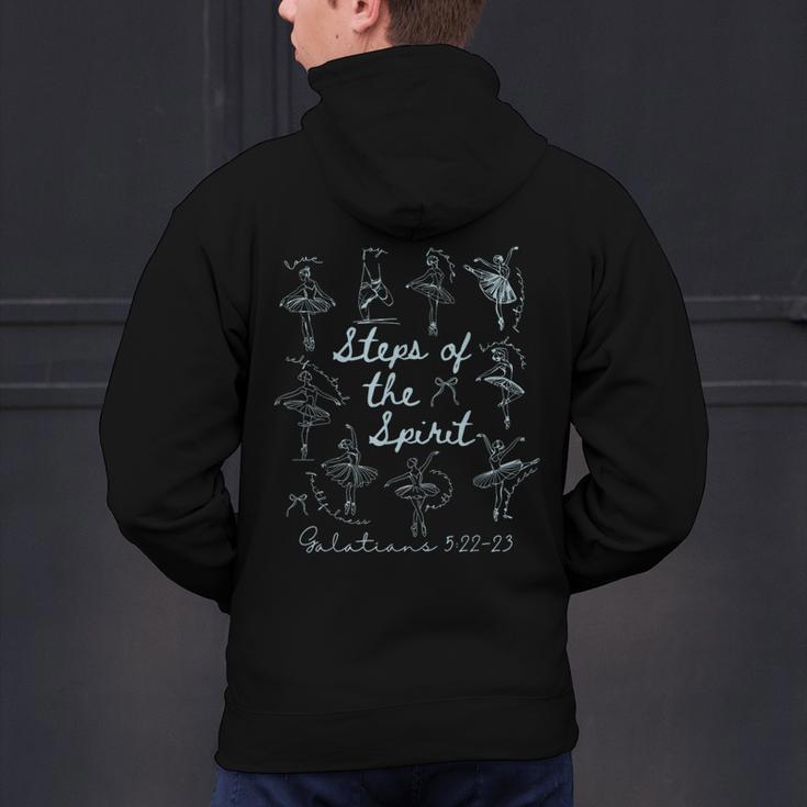 Christian Steps Of Spirit Bible Verse Ballet Dancer Teacher Men's Hoodie Back Print, gift for family, gift for coworker Christian Steps Of Spirit Bible Verse Ballet Dancer Teacher Men's Hoodie Back Print, gift for family, gift for coworker