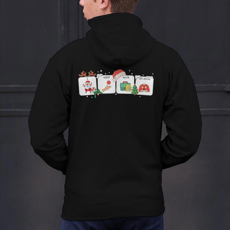 Christmas Santa Special Education SPED Teacher Xmas PJ Men's Hoodie Back Print, gift for family, gift for coworker Christmas Santa Special Education SPED Teacher Xmas PJ Men's Hoodie Back Print, gift for family, gift for coworker