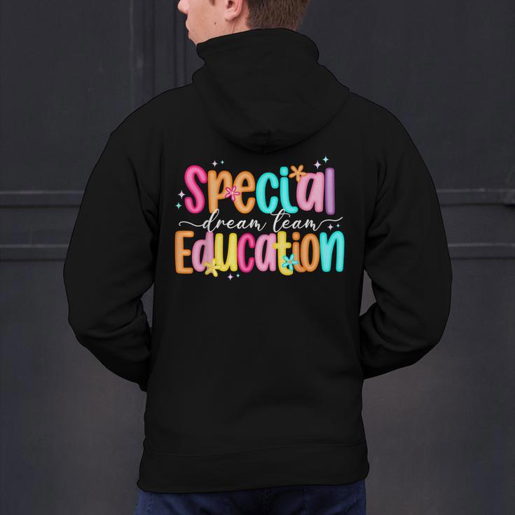 Color Special Education Squad Groovy Dream Team SPED Teacher Men's Hoodie Back Print, Groovy Teacher Hoodies, gift for family, gift for coworker Color Special Education Squad Groovy Dream Team SPED Teacher Men's Hoodie Back Print, Groovy Teacher Hoodies, gift for family, gift for coworker