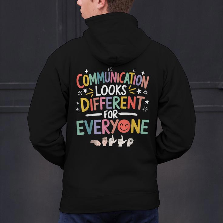 Communication ASL Teacher Deaf People ASL Interpreter Men's Hoodie Back Print, gift for family, gift for coworker Communication ASL Teacher Deaf People ASL Interpreter Men's Hoodie Back Print, gift for family, gift for coworker