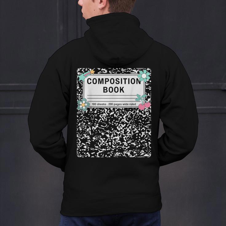 Composition Book Notebook Teachers Matching Group Halloween Men's Hoodie Back Print, gift for family, gift for coworker Composition Book Notebook Teachers Matching Group Halloween Men's Hoodie Back Print, gift for family, gift for coworker