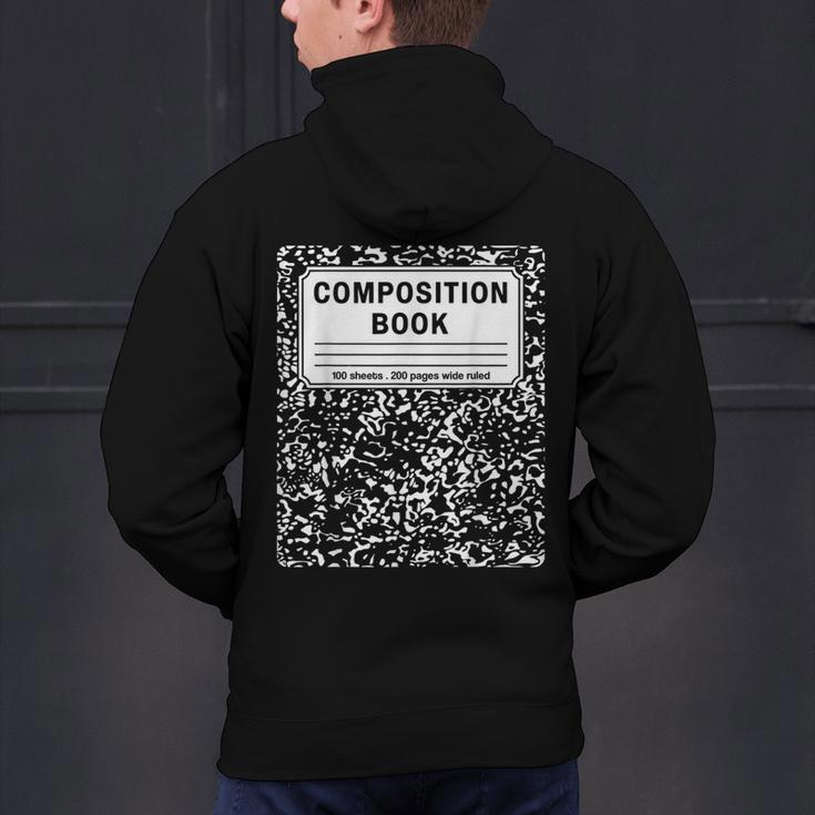 Composition Book Notebook Teachers Matching Group Halloween Men's Hoodie Back Print, gift for family, gift for coworker Composition Book Notebook Teachers Matching Group Halloween Men's Hoodie Back Print, gift for family, gift for coworker