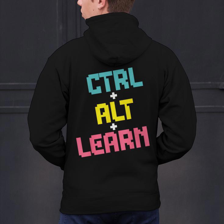 Computer Teacher Back To School Kids Ctrl Alt Learn Men's Hoodie Back Print, gift for family, gift for coworker Computer Teacher Back To School Kids Ctrl Alt Learn Men's Hoodie Back Print, gift for family, gift for coworker
