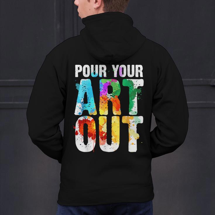 Cool Artist For Men Women Painter Art Teacher Paint Artists Men's Hoodie Back Print, gift for family, gift for coworker
