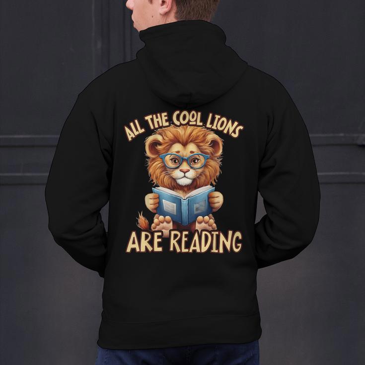 All The Cool Lions Are Reading Lion Teacher Men Women Kids Men's Hoodie Back Print, gift for family, gift for coworker All The Cool Lions Are Reading Lion Teacher Men Women Kids Men's Hoodie Back Print, gift for family, gift for coworker