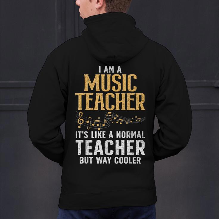 Cool Music Teacher Art For Men Women School Orchestra Coach Men's Hoodie Back Print, gift for family, gift for coworker