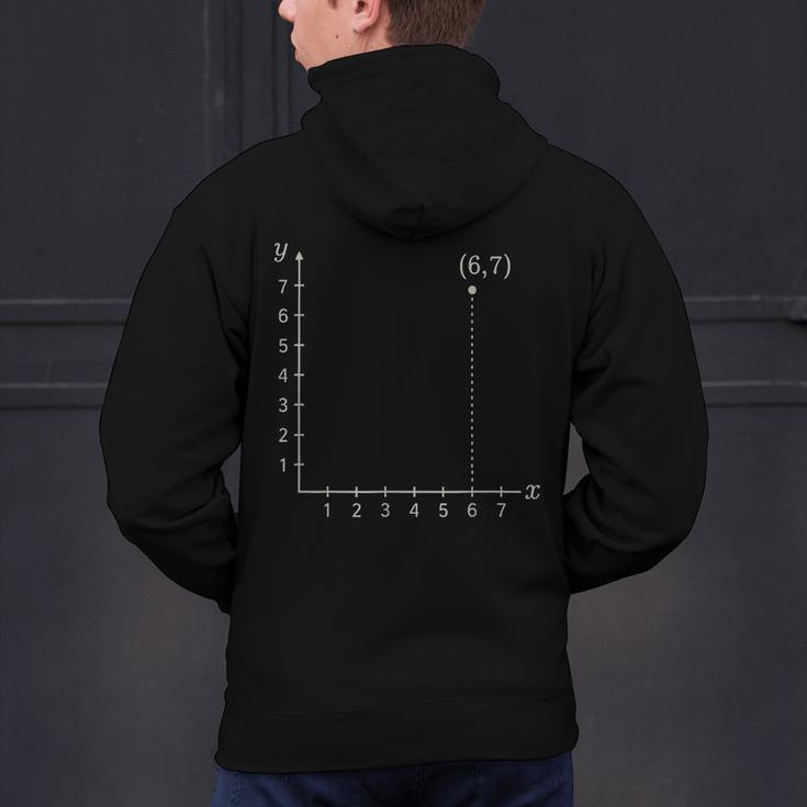Coordinate 67 Math Teacher 67 Cartesian Grid Point Men's Hoodie Back Print, gift for family, gift for coworker Coordinate 67 Math Teacher 67 Cartesian Grid Point Men's Hoodie Back Print, gift for family, gift for coworker