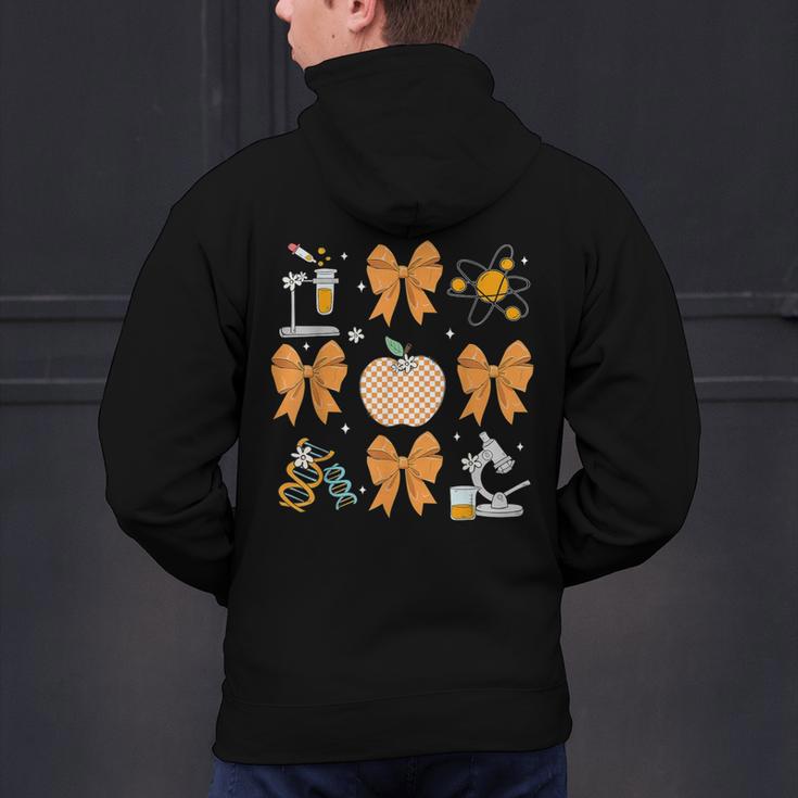 Coquette Bow Fall Science Teacher Stem Teacher Thanksgiving Men's Hoodie Back Print, Science Teacher Hoodies, gift for family, gift for coworker Coquette Bow Fall Science Teacher Stem Teacher Thanksgiving Men's Hoodie Back Print, Science Teacher Hoodies, gift for family, gift for coworker