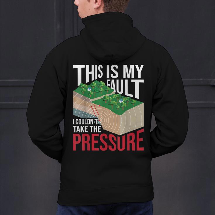 Couldn't Take The Pressure Geology Earth Science Teacher Men's Hoodie Back Print, Science Teacher Hoodies, gift for family, gift for coworker