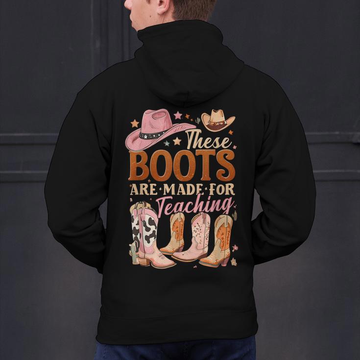 Cowboy Teacher These Boots Are Made-For Teaching School Men's Hoodie Back Print, gift for family, gift for coworker Cowboy Teacher These Boots Are Made-For Teaching School Men's Hoodie Back Print, gift for family, gift for coworker