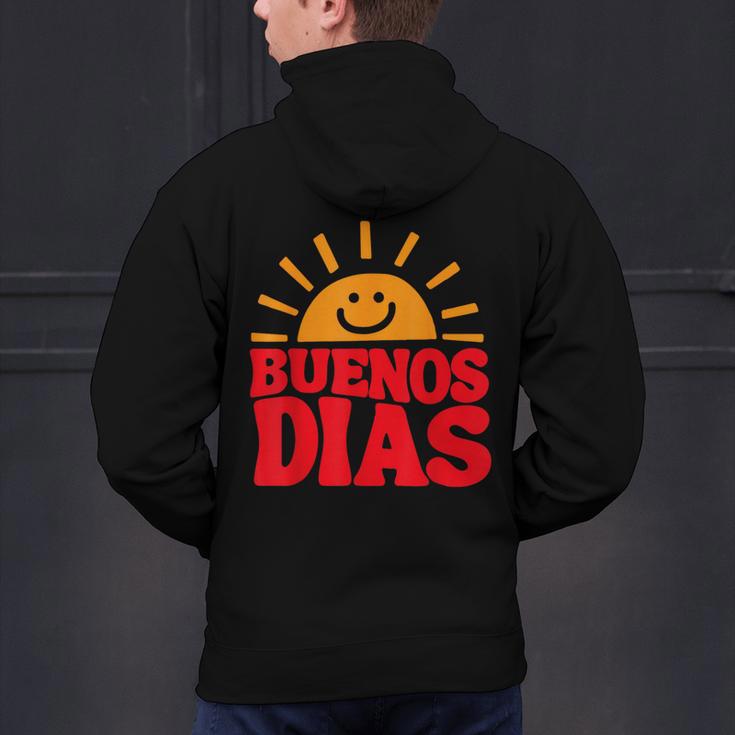 Cute Bilingual Spanish Teacher Buenos Dias Sunshine Men's Hoodie Back Print, gift for family, gift for coworker Cute Bilingual Spanish Teacher Buenos Dias Sunshine Men's Hoodie Back Print, gift for family, gift for coworker