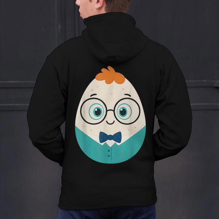 Cute Good Egg Teacher Halloween Costume Food Group Men's Hoodie Back Print, gift for family, gift for coworker