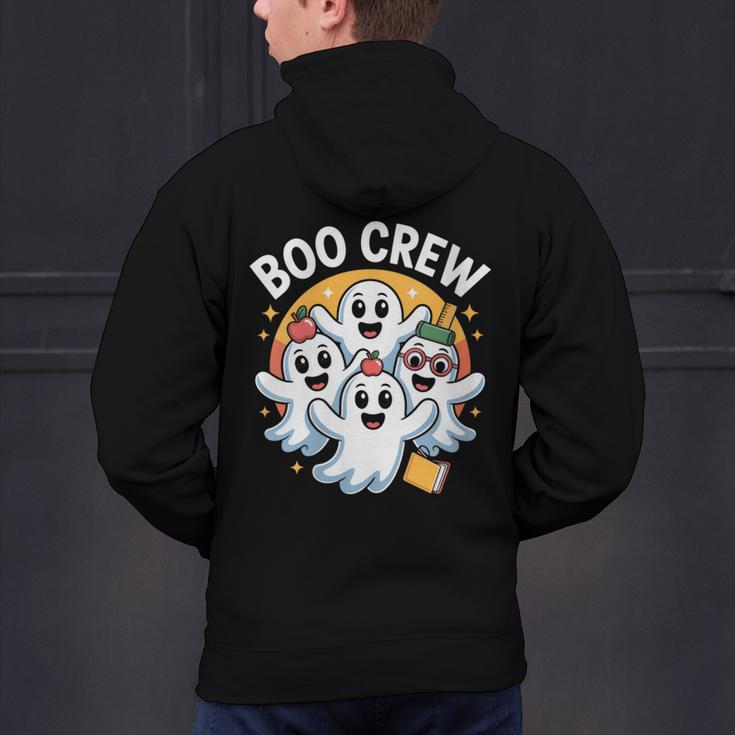 Cute Group Matching Teachers Halloween Men's Hoodie Back Print, gift for family, gift for coworker