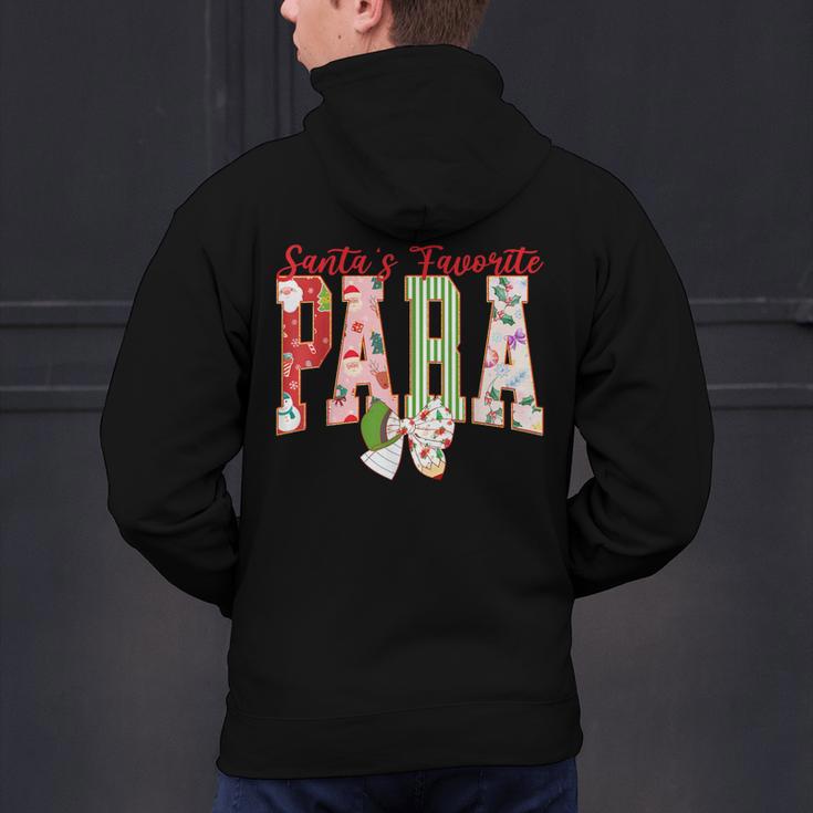 Cute Santas Favorite Para Christmas Paraprofessional Teacher Men's Hoodie Back Print, gift for family, gift for coworker Cute Santas Favorite Para Christmas Paraprofessional Teacher Men's Hoodie Back Print, gift for family, gift for coworker