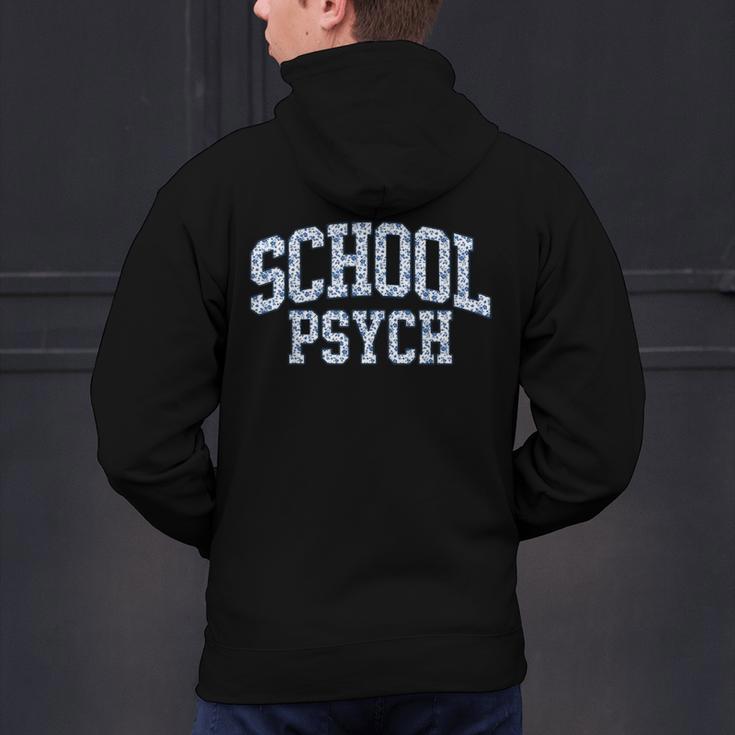 Cute Wildflower School Psych Teacher School Psychologist Men's Hoodie Back Print, gift for family, gift for coworker Cute Wildflower School Psych Teacher School Psychologist Men's Hoodie Back Print, gift for family, gift for coworker