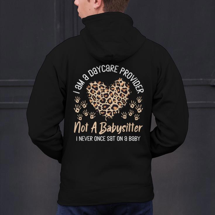 Daycare Provider Teacher Childcare Worker Leopard Heart Fun Men's Hoodie Back Print, gift for family, gift for coworker Daycare Provider Teacher Childcare Worker Leopard Heart Fun Men's Hoodie Back Print, gift for family, gift for coworker