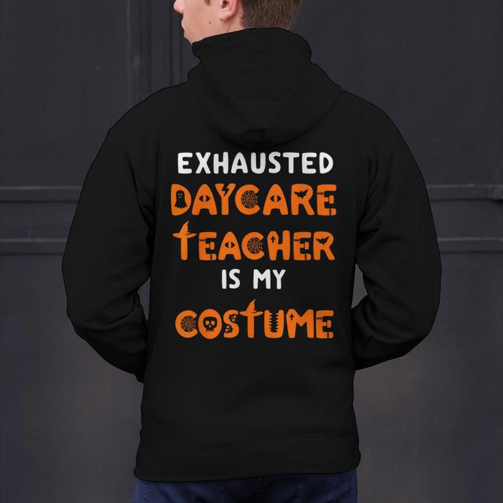 Daycare Teacher Halloween Costume Tired Day Care Shirt Men's Hoodie Back Print, gift for family, gift for coworker Daycare Teacher Halloween Costume Tired Day Care Shirt Men's Hoodie Back Print, gift for family, gift for coworker
