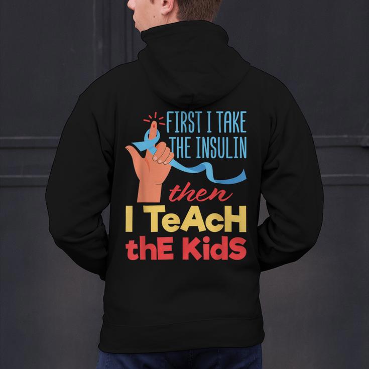 Diabetic Teacher Diabetes Awareness Insulin Blue Ribbon Men's Hoodie Back Print, gift for family, gift for coworker Diabetic Teacher Diabetes Awareness Insulin Blue Ribbon Men's Hoodie Back Print, gift for family, gift for coworker