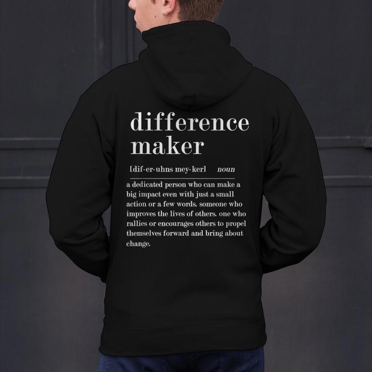 Difference Maker Definition Best Friend Teacher Life Men's Hoodie Back Print, gift for family, gift for coworker