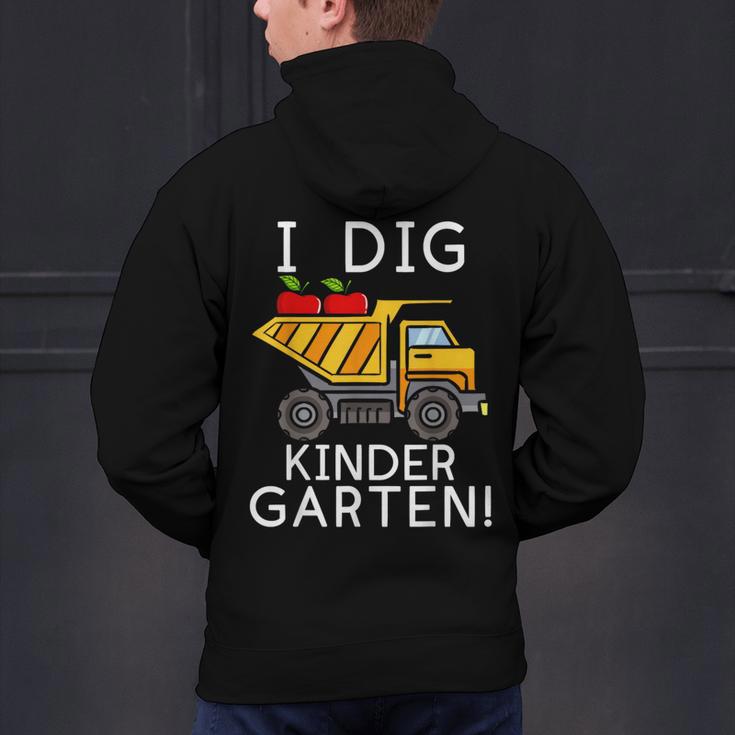 I Dig Kindergarten Student Teacher Construction First Day Men's Hoodie Back Print, gift for family, gift for coworker