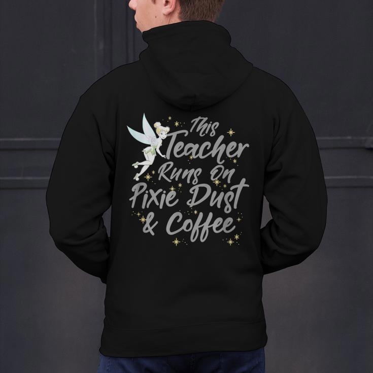 Disney Peter Pan Tinkerbell Teacher Pixie Dust And Coffee Men's Hoodie Back Print, gift for family, gift for coworker Disney Peter Pan Tinkerbell Teacher Pixie Dust And Coffee Men's Hoodie Back Print, gift for family, gift for coworker