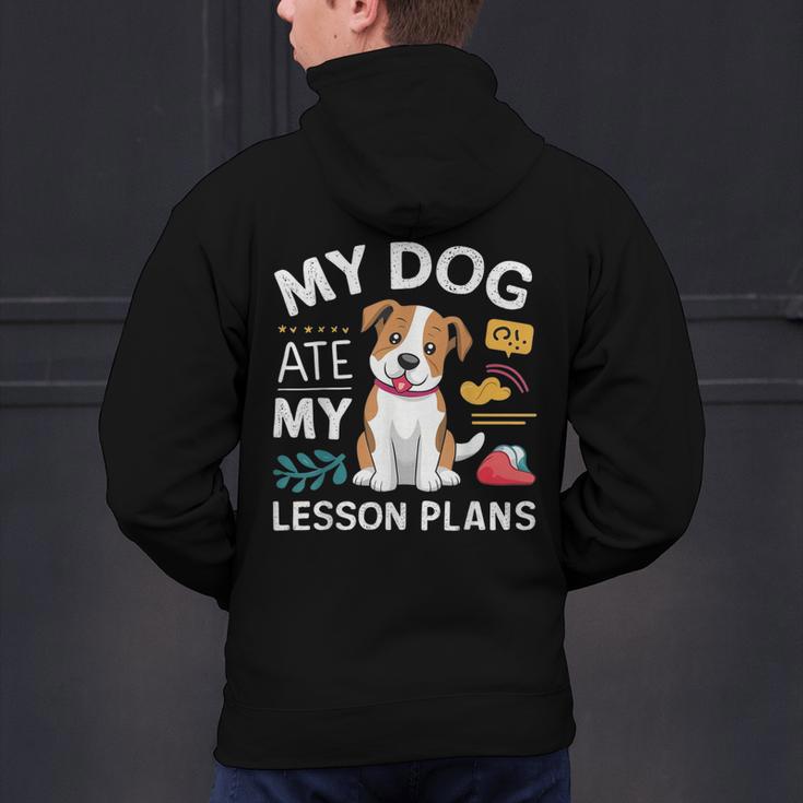 My Dog Ate My Lesson Plan Teacher Back To School Men's Hoodie Back Print, gift for family, gift for coworker My Dog Ate My Lesson Plan Teacher Back To School Men's Hoodie Back Print, gift for family, gift for coworker